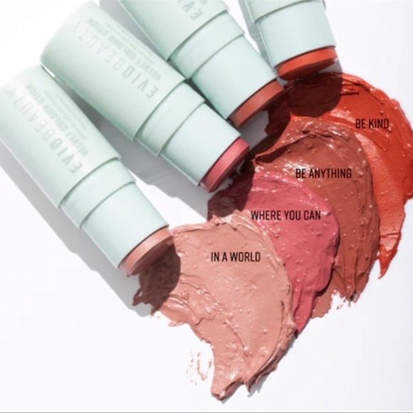 🔥4/$20 🆕 EVIO Cream Cheek Lip Eye Velvet Colour multiStick full size InaWorld - Picture 2 of 11